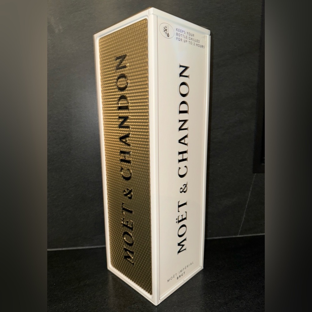 Moet & Chandon Imperial Brut Gold and White Metal Chiller Box